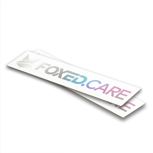 FoxedCare Autoaufkleber | versch. Größen und Farben Groß 44,5 x 5,0 cm Oilslick
